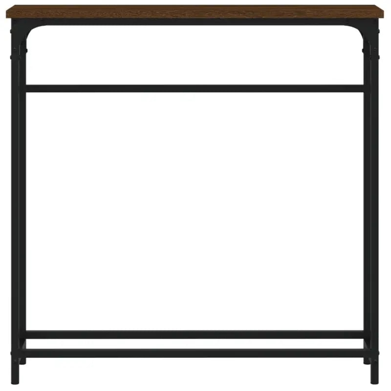 Wandtafel van bewerkt hout met metalen frame en verstelbare poten - Bijzettafels