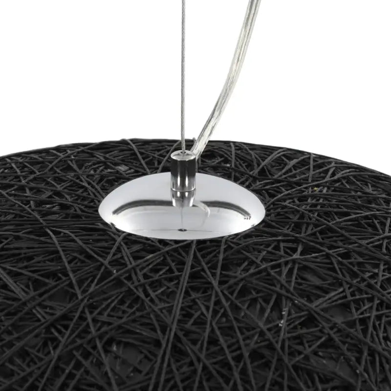 Warme sfeer met unieke hanglamp van kraftpapieren draad - Lampen