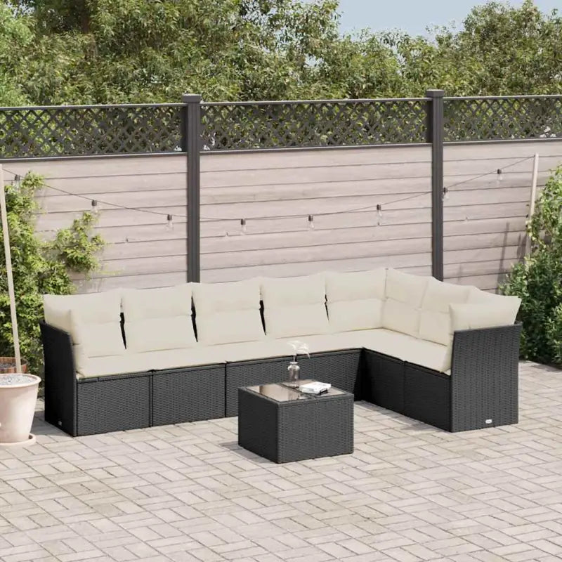Waterdichte Tas voor Zwart Materiaal en Gepoedercoat Staal Afmetingen - Zwart en crème / Met tafel - Tuinsets