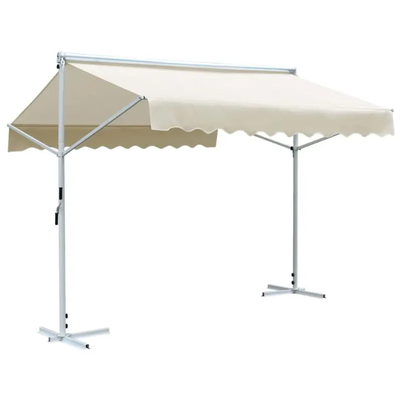 Waterdichte vrijestaande parasol voor tuin en terras - Crème / 3 x 3 m / 1 - Parasols en zonneschermen