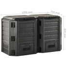 Weerbestendige compostbak voor tuin en keukenafval - Compostbakken