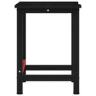 Werkbank met massief eikenhout en gepoedercoat metaal voor groot werkgebied - Werkbanken