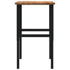 Werkbank van massief eikenhout en gepoedercoat metaal met groot werkgebied - Werkbanken