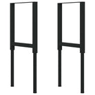 Werkbank van massief eikenhout en gepoedercoat metaal met groot werkgebied - Werkbanken