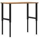 Werkbank van massief eikenhout en gepoedercoat metaal met groot werkgebied - Werkbanken