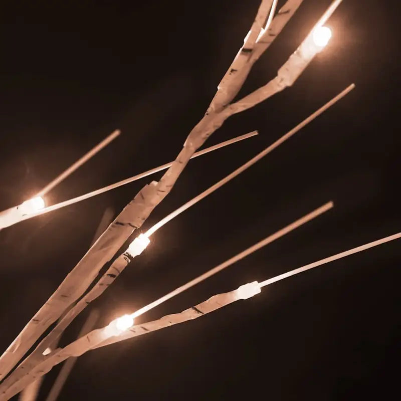 Witte LED Berkenboom voor een natuurlijke lichtdecoratie - Kerstbomen
