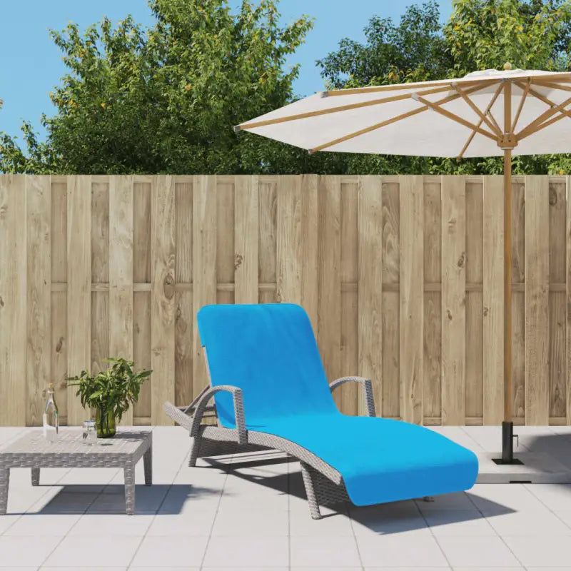 Zachte en comfortabele strandhanddoek voor strand en vakantie - Turquoise / 75 x 200 cm / 2 - Strandlakens