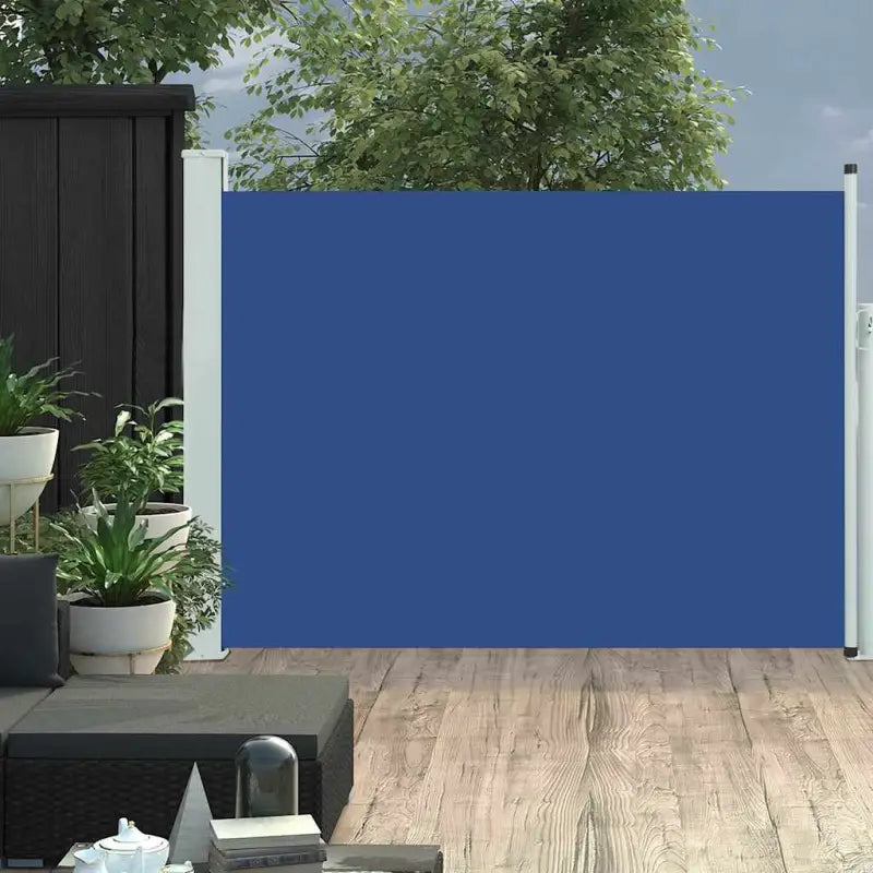 Zijscherm voor privacy en bescherming op terras en balkon - Blauw / 120 x 500 cm / 1 - Parasols en zonneschermen