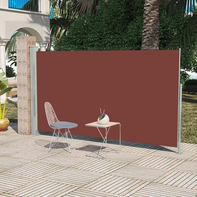 Zijscherm voor privacy en bescherming op terras en balkon - Bruin / 160 x 300 cm / 1 - Parasols en zonneschermen