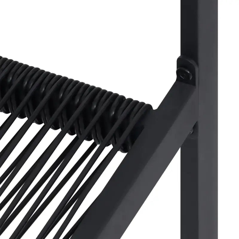 Zwart tuinset met gepoedercoat staal voor een stijlvolle buitenruimte - Tuinsets