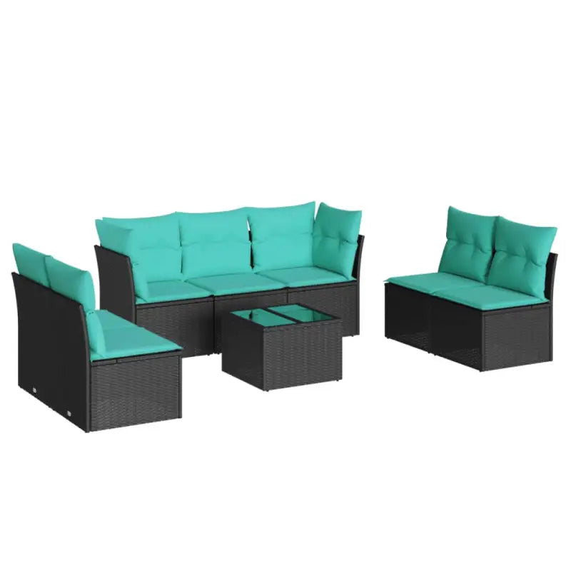 Zwarte tuinset met gepoedercoat staal voor een stijlvolle buitenruimte - Tuinsets