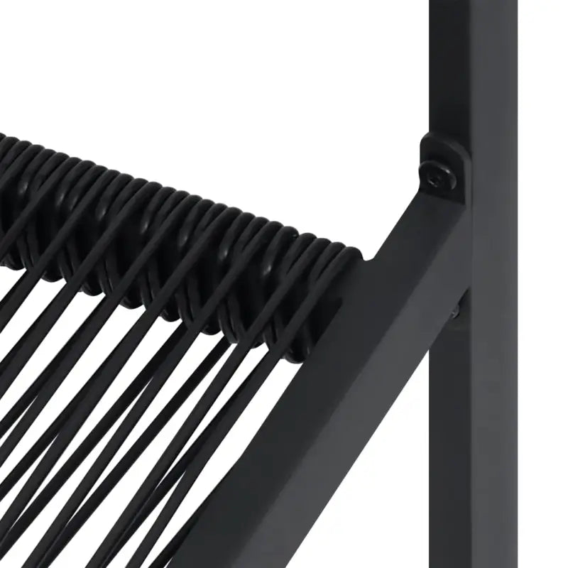 Zwarte tuinset met gepoedercoated staal voor een stijlvolle buitenruimte - Tuinsets