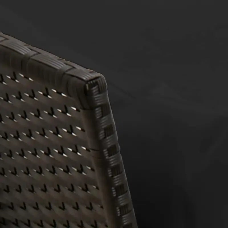 Zwarte tuinset met wasbare hoes en gepoedercoat staal - Tuinsets