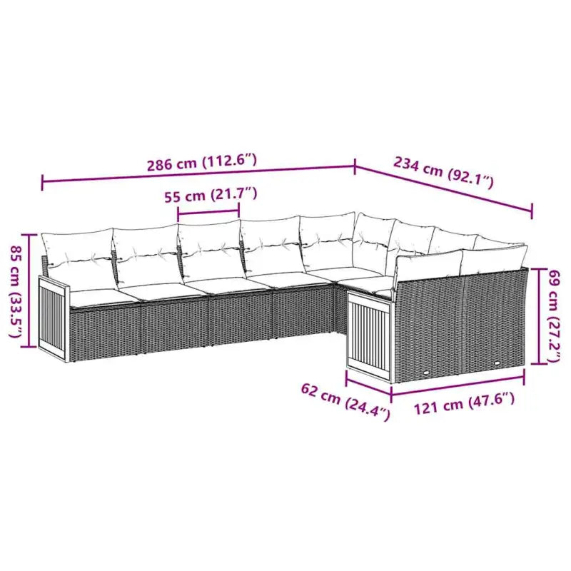 Zwarte tuinset met waterdichte zak en gepoedercoat staal voor buiten - Tuinsets