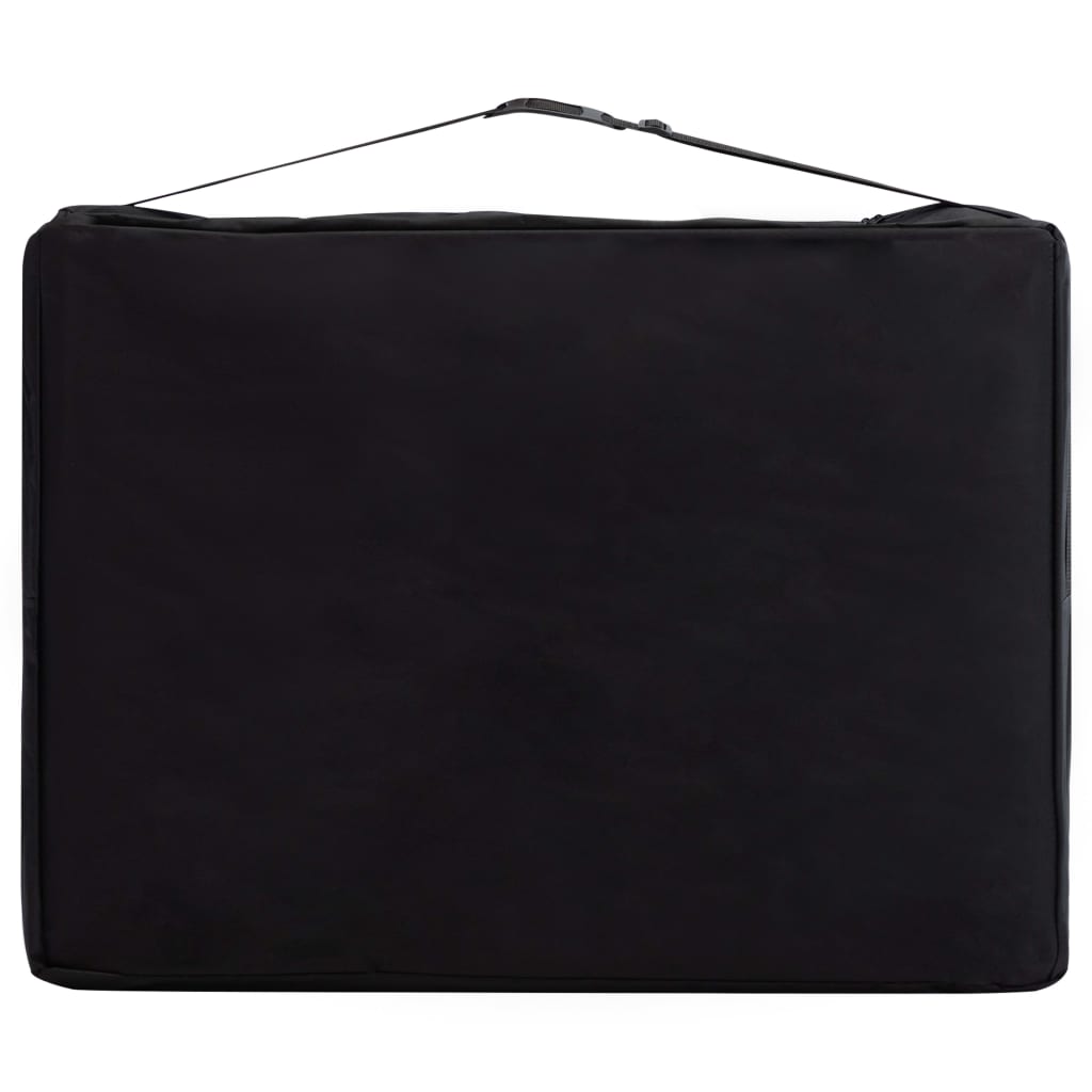 vidaXL Massagetafel inklapbaar 4 zones hout roze