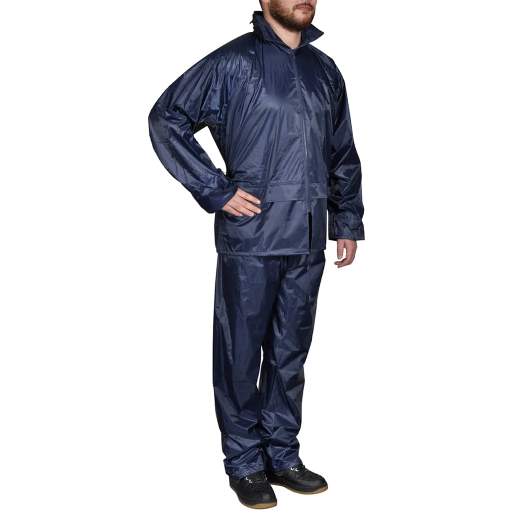 Regenpak 2-delig met capuchon (heren / camouflage / maat M) - Aashly