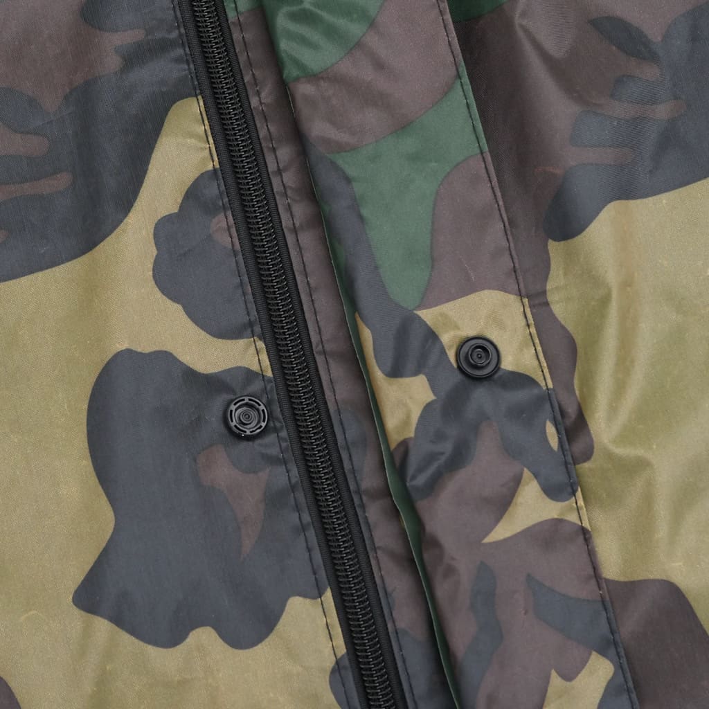 Regenpak 2-delig met capuchon (heren / camouflage / maat M) - Aashly
