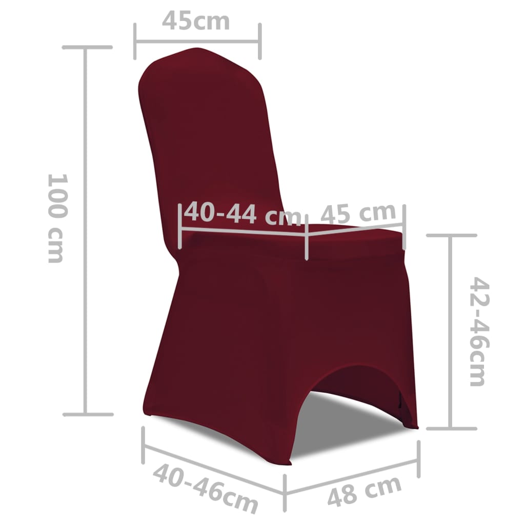 Hoes voor stoelen 50 stuks (zwart)
