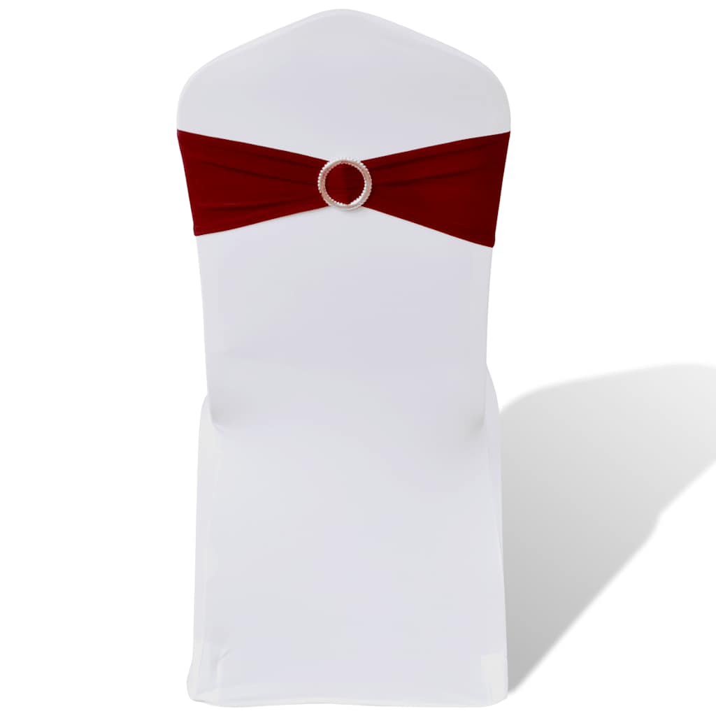 Decoratief stoellint met een diamant 25 stuks (wit)
