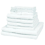 vidaXL 12-delige handdoekenset katoen 500 g/m² wit