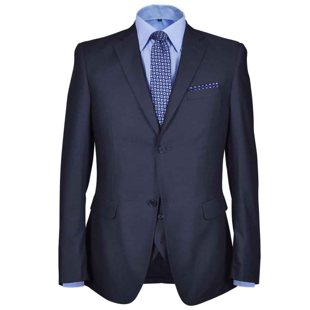 Driedelig pak voor mannen maat 54 (marineblauw)