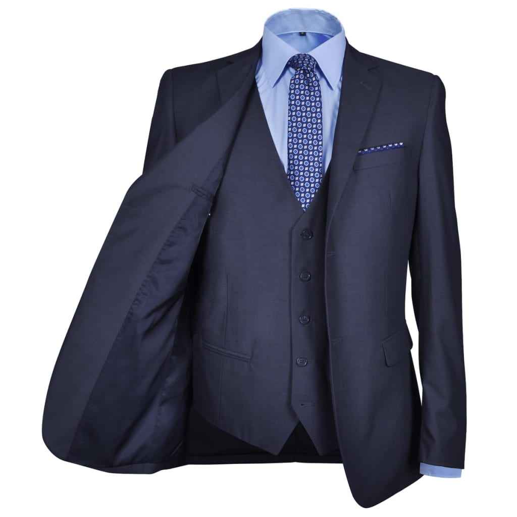 Driedelig pak voor mannen maat 54 (marineblauw)