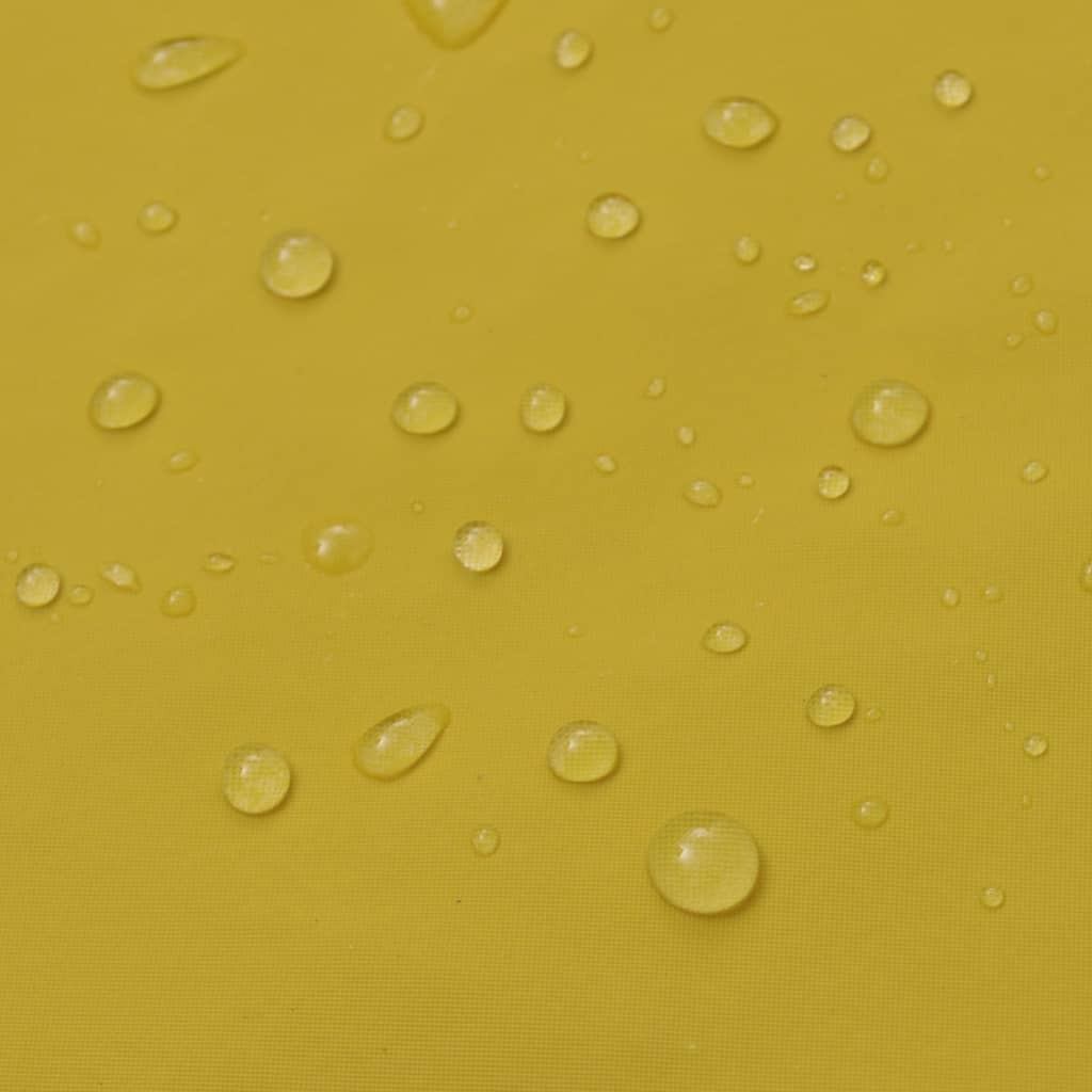 vidaXL Tweedelig regenpak waterbestendig met capuchon geel L