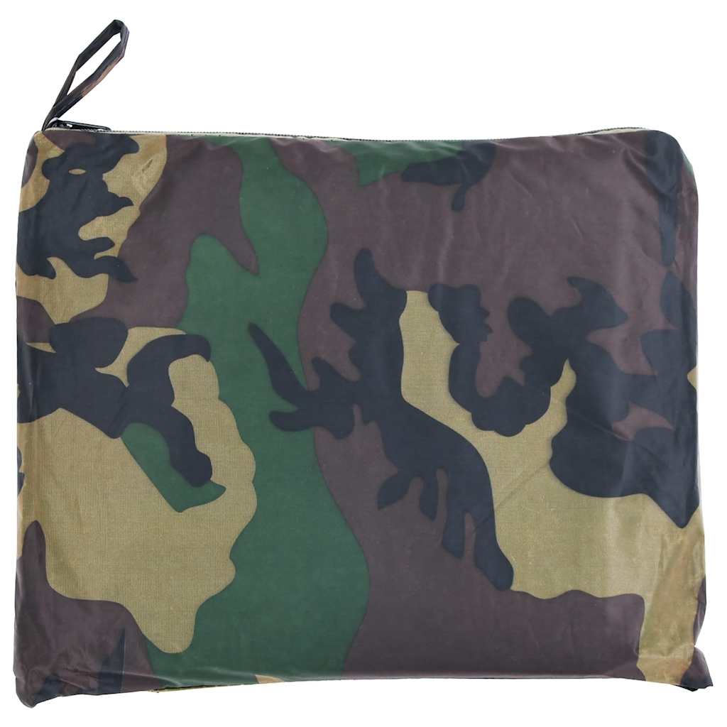 Regenponcho voor kamperen/wandelen leger waterdicht camouflage