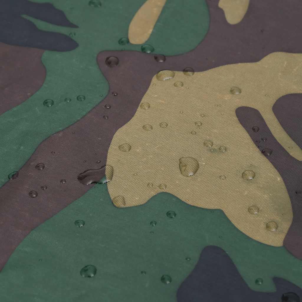 Regenponcho voor kamperen/wandelen leger waterdicht camouflage