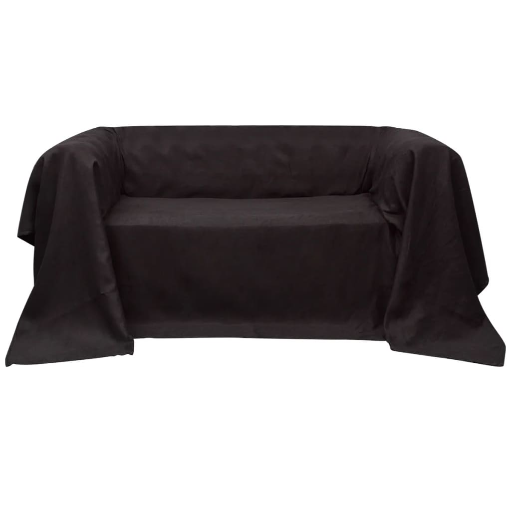 Bankhoes micro-suede crème 140 x 210 cm