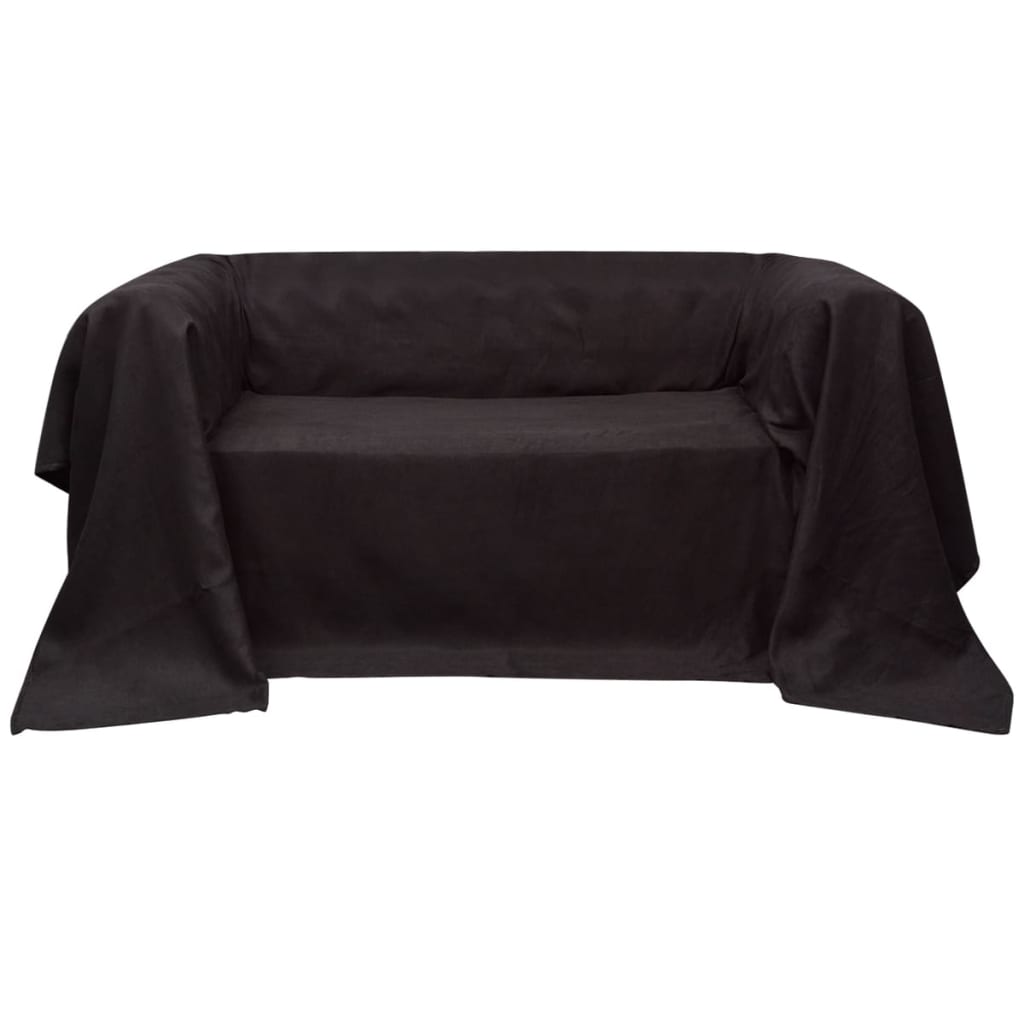 Bankhoes micro-suede crème 140 x 210 cm