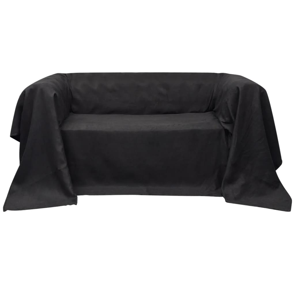 Bankhoes micro-suede crème 140 x 210 cm