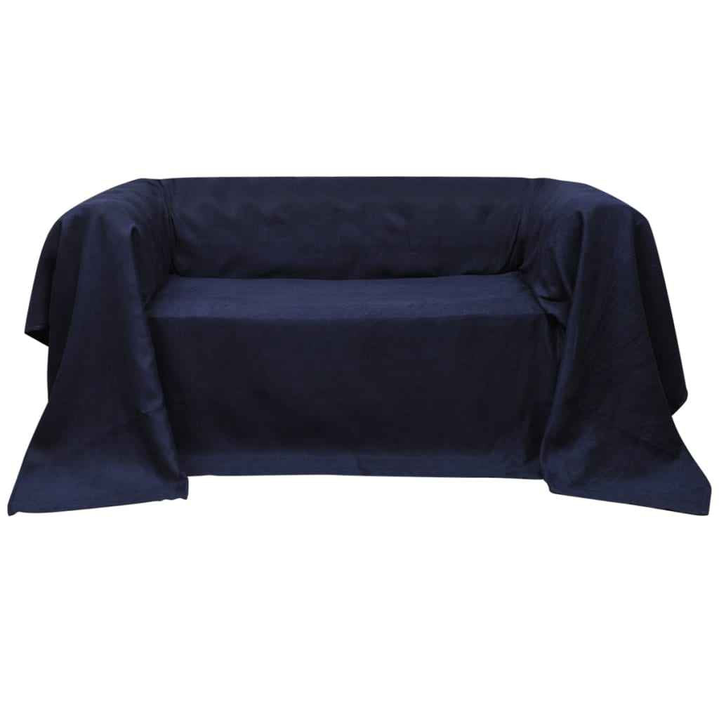 Bankhoes micro-suede crème 140 x 210 cm