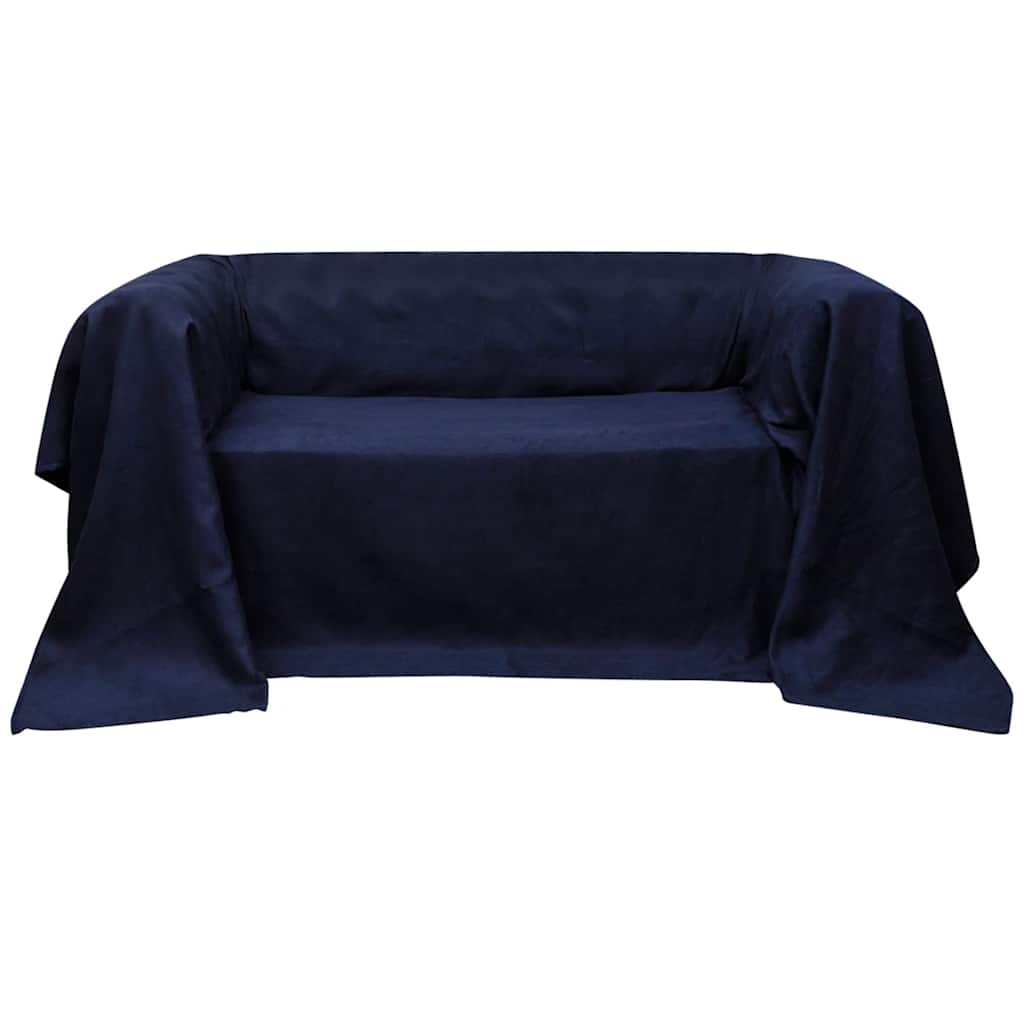 Bankhoes micro-suede crème 140 x 210 cm
