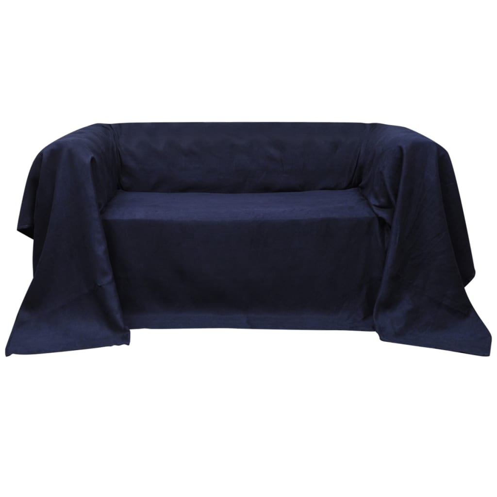Bankhoes micro-suede crème 140 x 210 cm