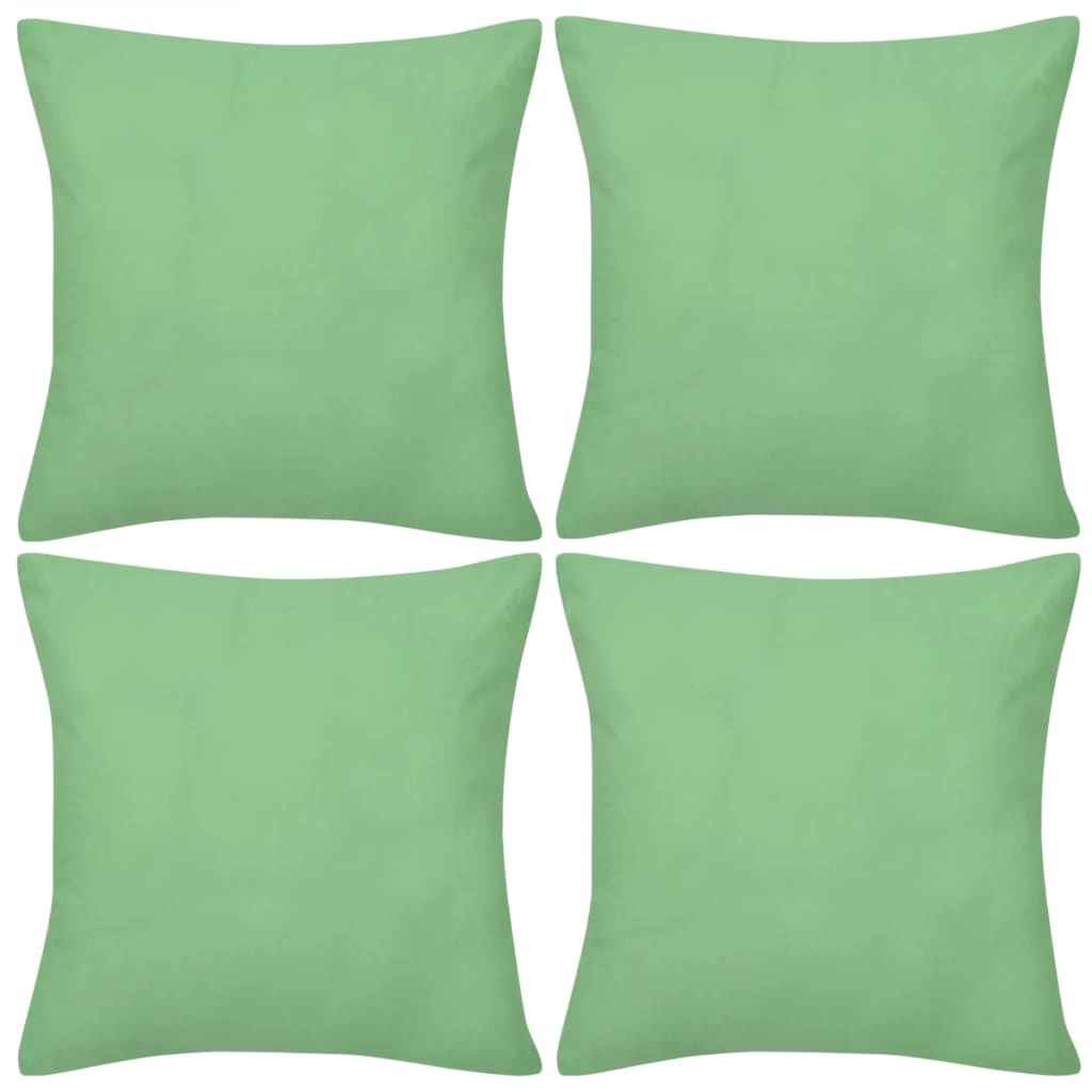 Kussenhoezen katoen 40 x 40 cm bordeauxrood 4 stuks