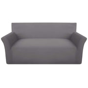 vidaXL Slipcover Grijs Driezitsbank Stof