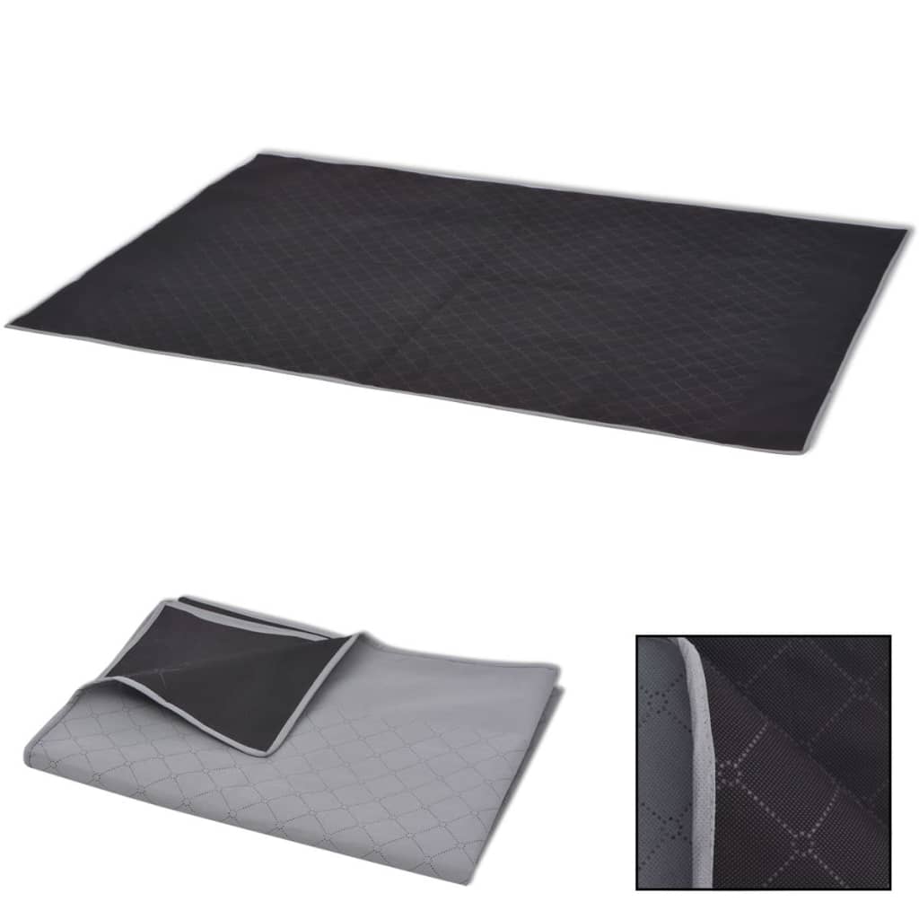 vidaXL Picknickkleed 100x150 cm blauw en lichtblauw - Aashly