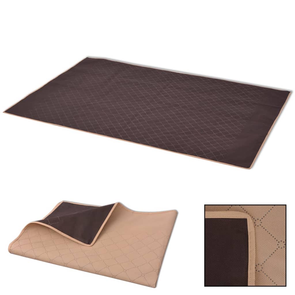 vidaXL Picknickkleed 100x150 cm blauw en lichtblauw - Aashly