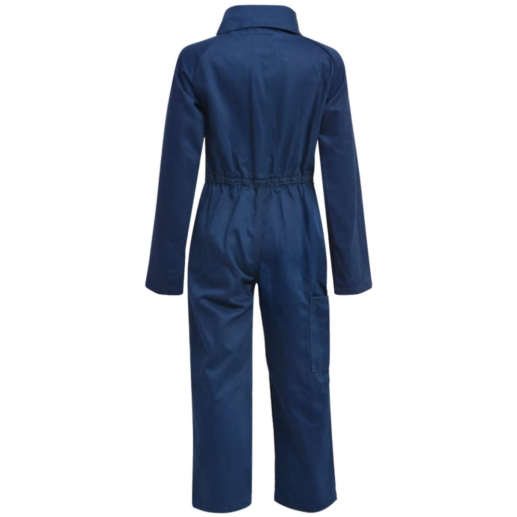 vidaXL Kinderoverall met mouwen maat 98/104 blauw