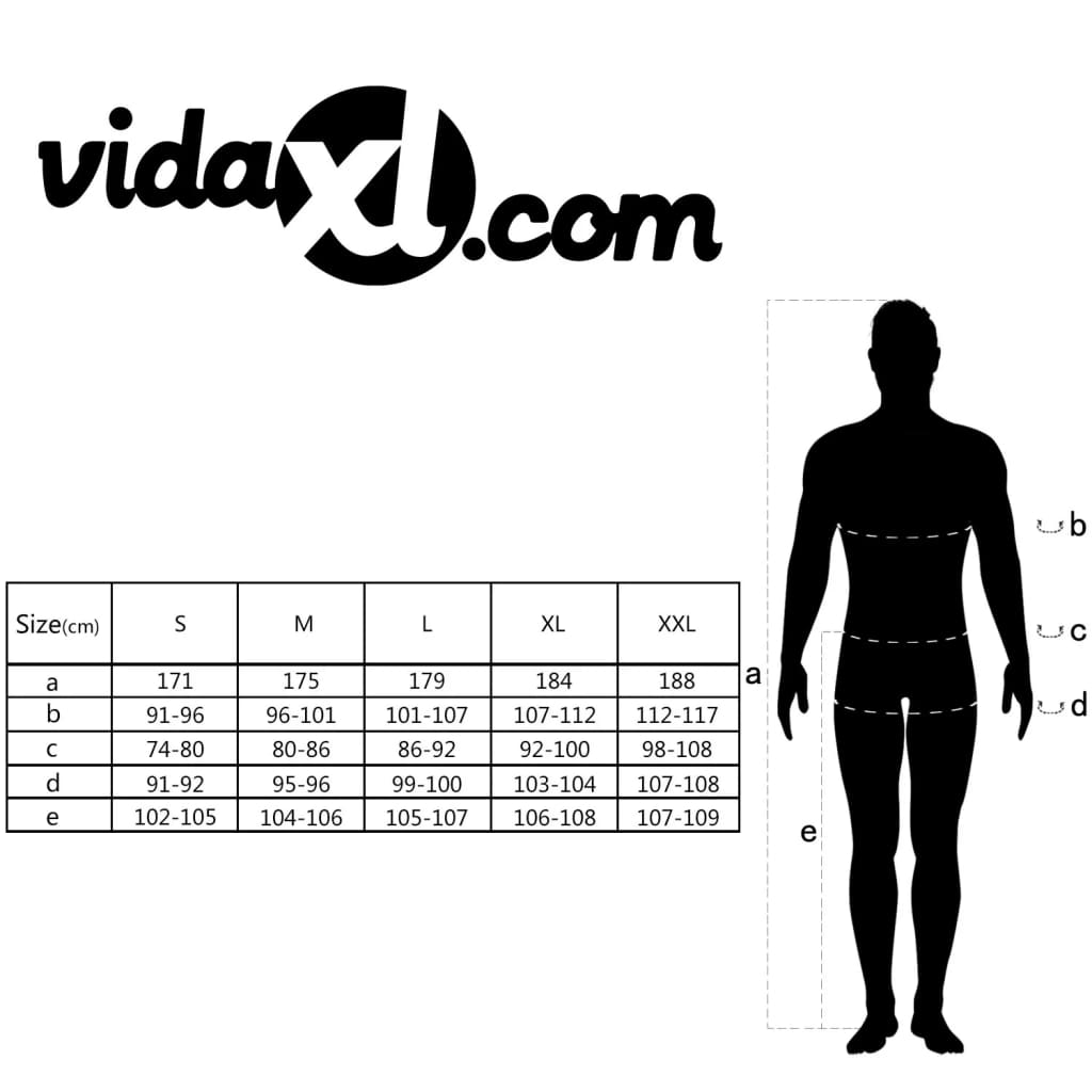 vidaXL Mannen overall maat XXL grijs