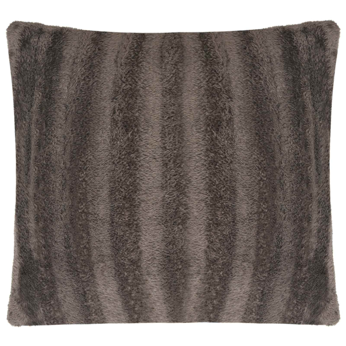 vidaXL Plaid kussen Gestreept 2 pcs Grijs 50 x 50 cm Polyester