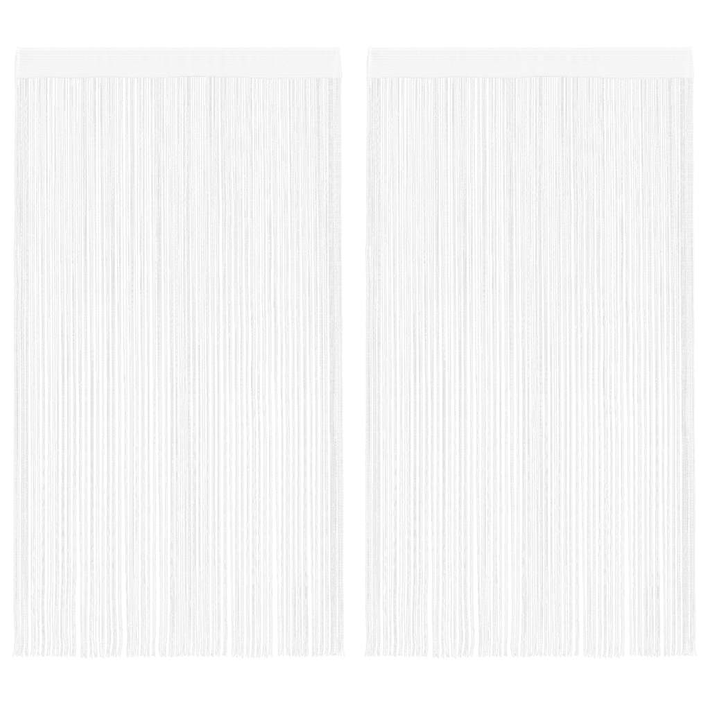 vidaXL Draadgordijnen 2 st 100x250 cm wit