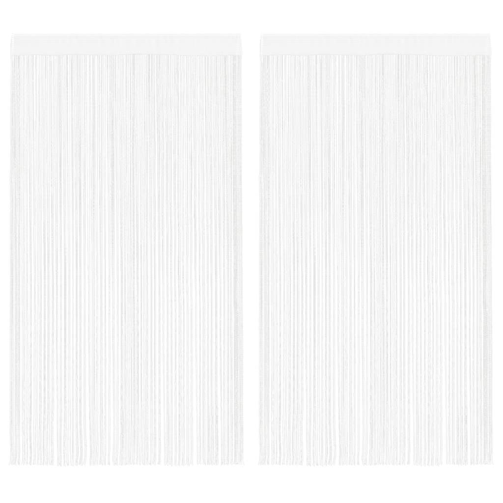 vidaXL Draadgordijnen 2 st 100x250 cm wit