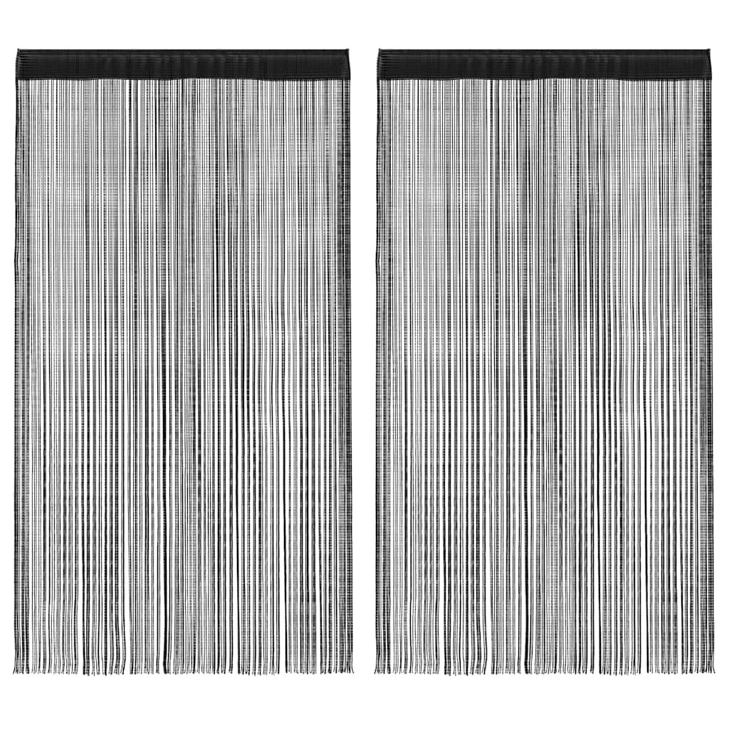 vidaXL Draadgordijnen 2 st 100x250 cm wit
