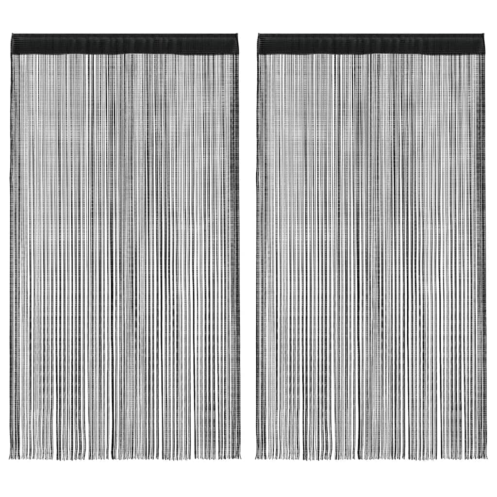 vidaXL Draadgordijnen 2 st 100x250 cm wit