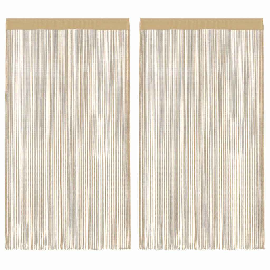 vidaXL Draadgordijnen 2 st 100x250 cm wit