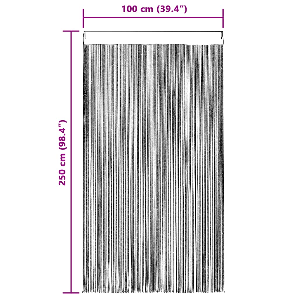 vidaXL Draadgordijnen 2 st 100x250 cm wit