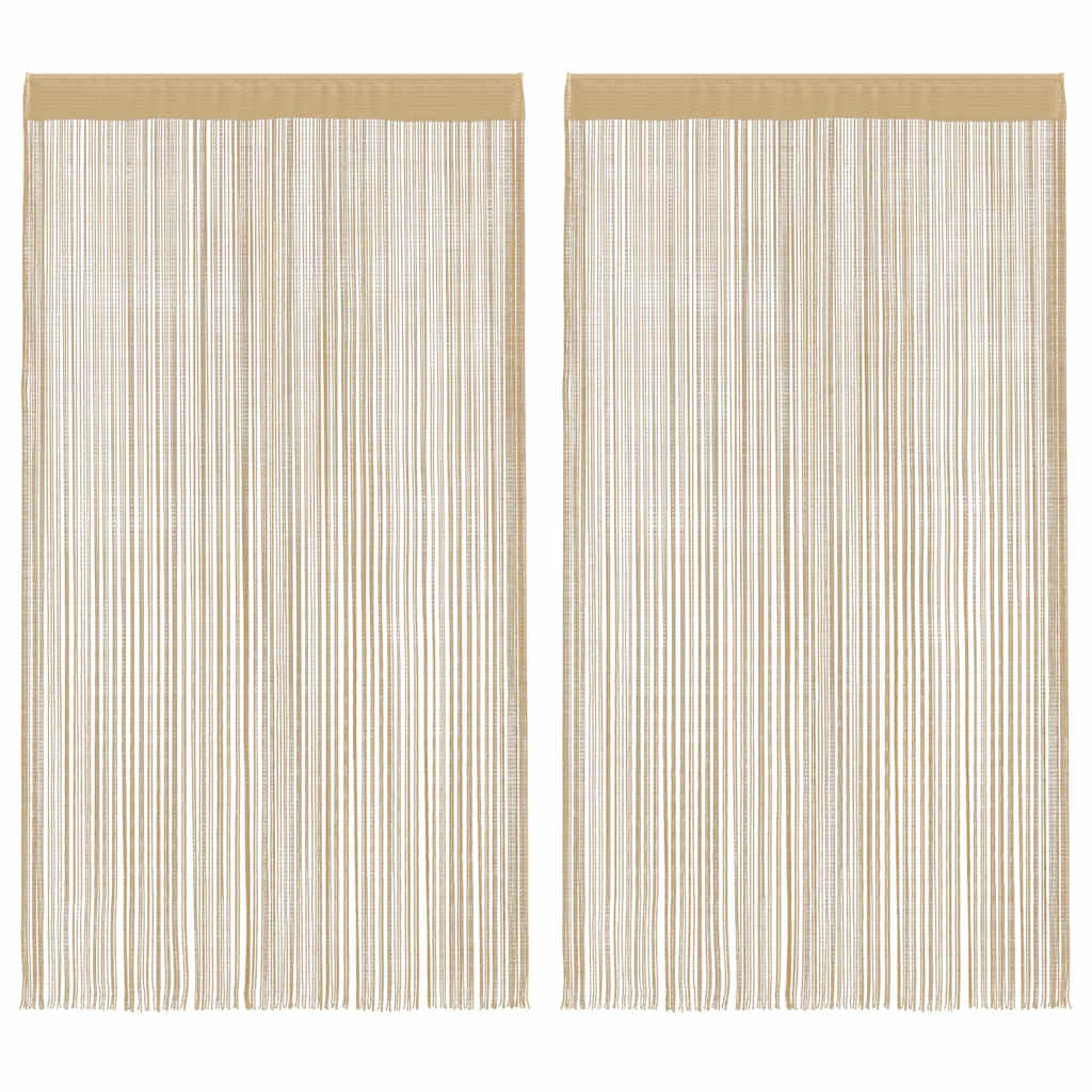 vidaXL Draadgordijnen 2 st 100x250 cm wit