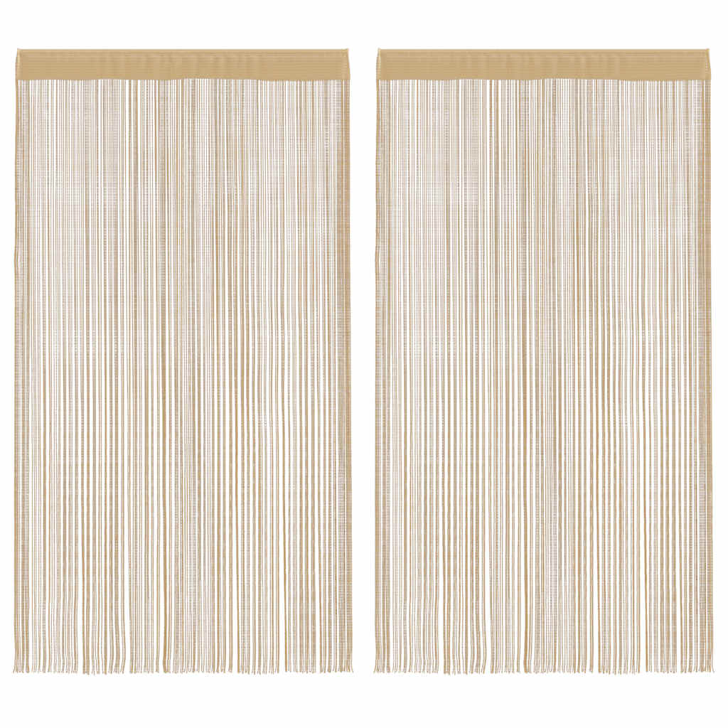 vidaXL Draadgordijnen 2 st 100x250 cm wit